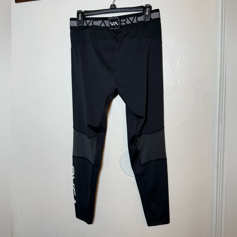 RVCA Charcoal Gray Performance Leggings Size Large Mens - Picture 2 of 6